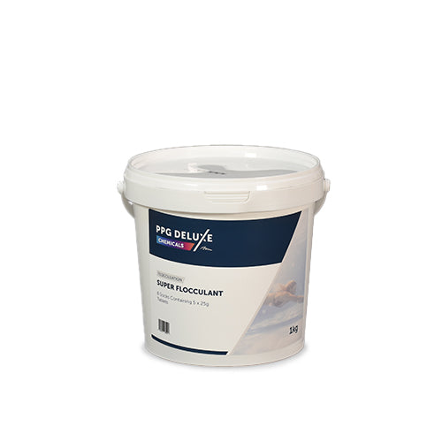 PPG Deluxe Super Floculant (8 Socks with 5x25g Tablets) 1kg - Pack of 12