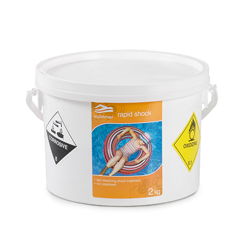 Swimmer 2kg Rapid Shock Calcium Hypochlorite Granules UN 3487 Calcium Hypochlorite, Hydrated, Corrosive, 5.1(8), II (E)