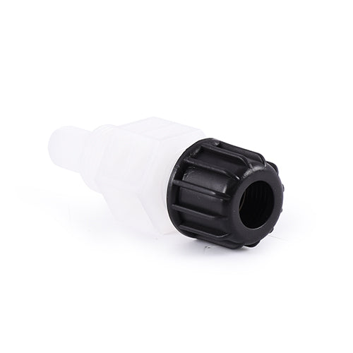 GC Crystal Standard Injector 3/8" or 1/2" BSPM and 4x6mm Hose Connections PVDF/FPM/Ceramic