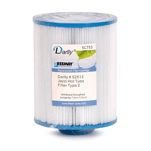 Darlly Standard 25' Spa Cartridge / Darlly SC753 / Pleatco PJZ16 / JAZZI SPA 2