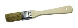 25mm flat white bristle brush - each (12 in pack)