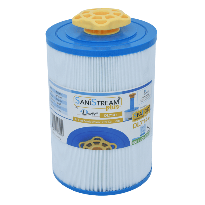Darlly SaniStream 50' Spa Cartridge / Darlly DL714 / Filbur FC-0359 / Pleatco PWW50P3 / Unicel 6CH-940