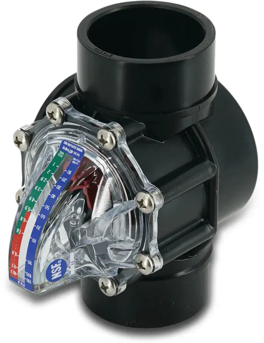FlowVis Flow Meter 63mm with NRV