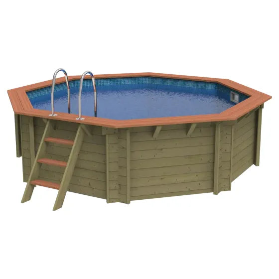 Plastica Knightsbridge Wooden Pool Package with Argonaut/Endurance Filtration & Invertemp Heat Pump