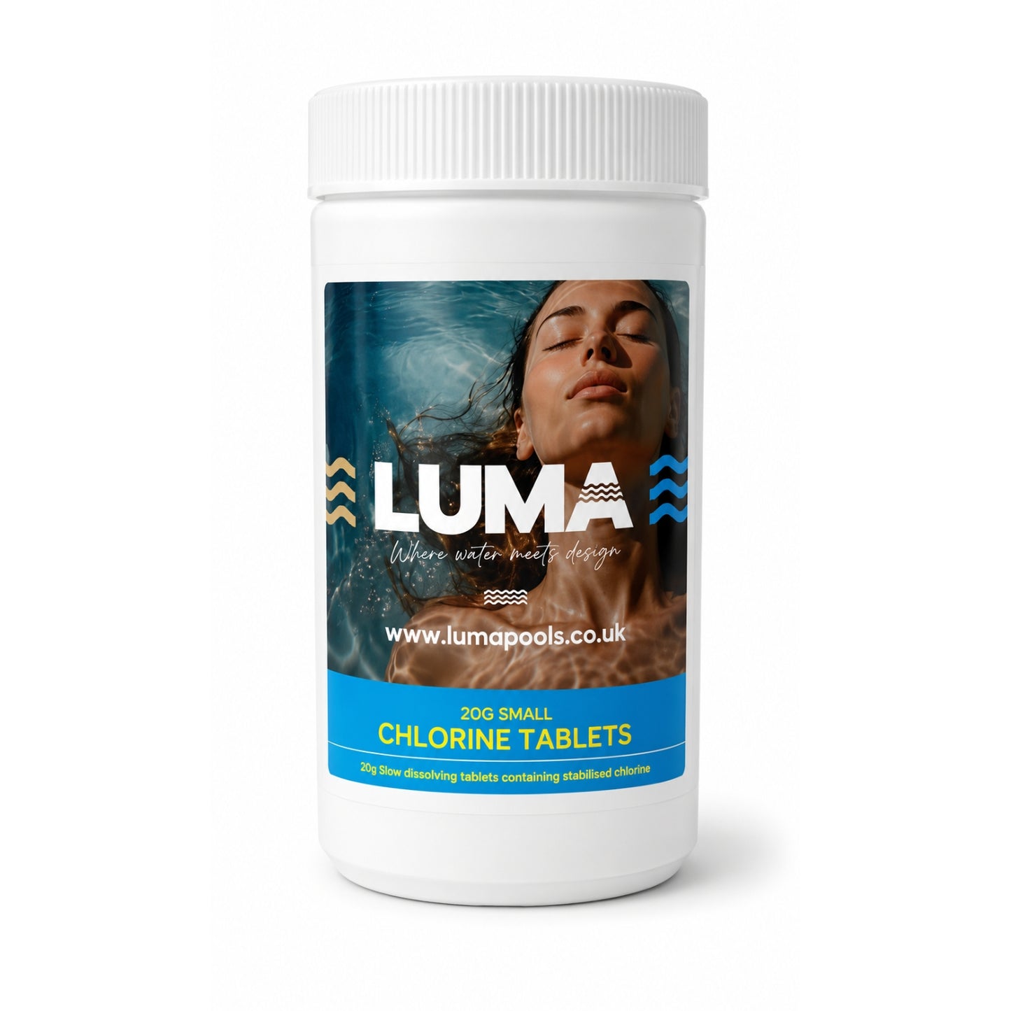 Luma Premium Chlorine Tablets 20g 2kg | Swimming Pool Sanitiser
