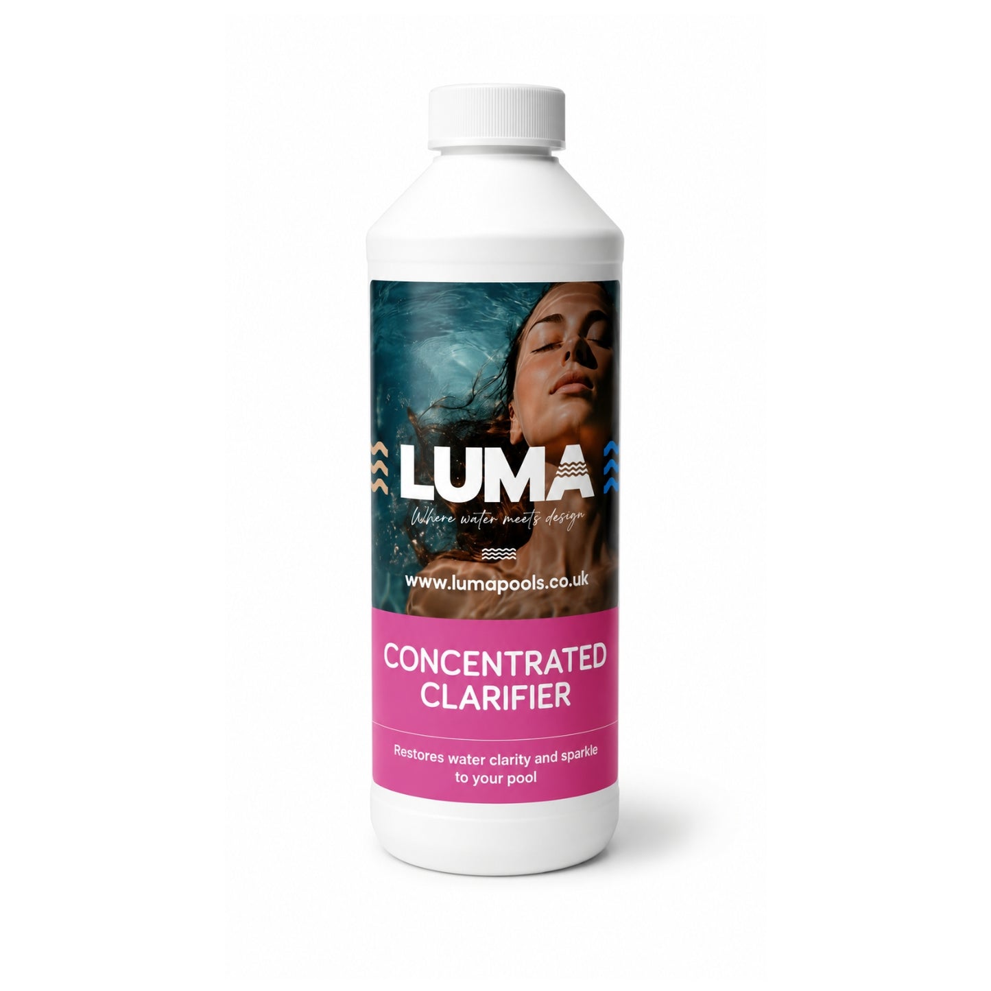 Luma Premium Water Clarifier Concentrate 1 Litre | Swimming Pool Water Clarity Treatment