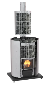 Harvia Cilindro 20 Steel Wood Burning Stove (requires 120 Kg 10-15cm stones)