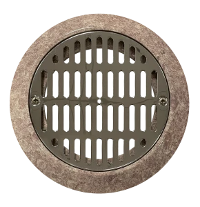 Flat Main Drain Grille (Stainless Steel) c/w flange gasket and screws - Sublime