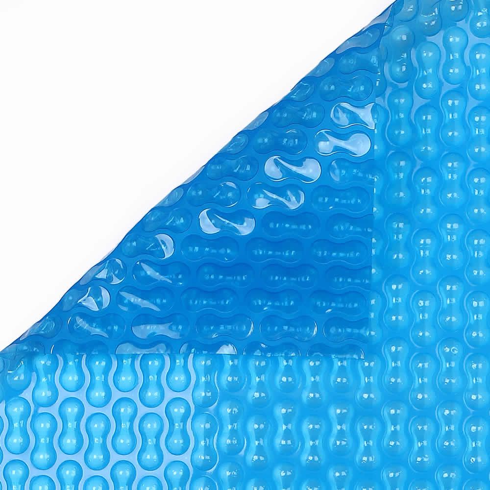 Swimmer Blue 400 Micron GeoBubble Solar Cover - Roman End Shaping