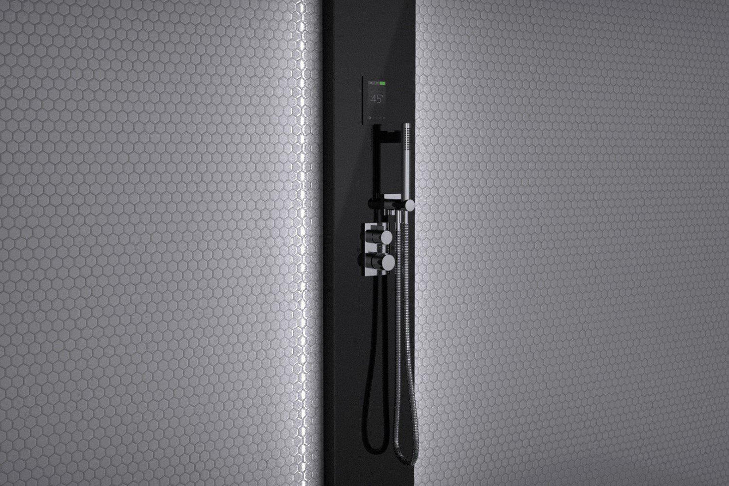 Tylo Stella Steam Shower Column 2/4 Chrome / Black Column