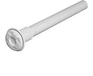 1.5" Vacuum point, c/w plumbed pipe (approx 550mm long) - White