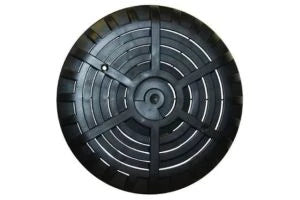 Main Drain c/w hydro relief valve, collection tube, bush and nipple, White plug bush and nipple - Black