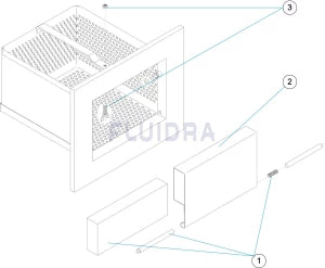 Standard internal basket for skimmer with faceplate