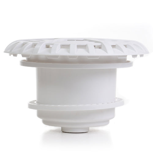 Certikin 6" White Liner Main Drain with 2" Side and 1.5" Bottom Outlets -  HD33L