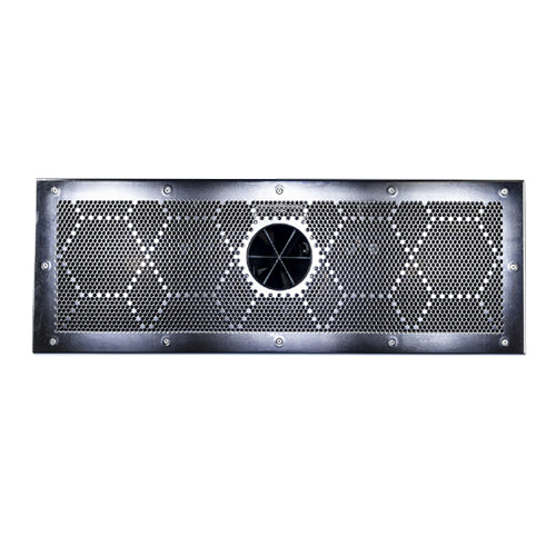 EVAstream Wide Single Turbine Faceplate Stainless Steel, Polished