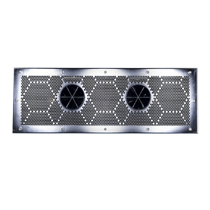 EVAstream Wide Dual Turbine Faceplate ABS Stainless Steel, Polished