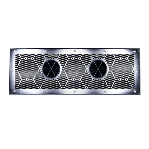 EVAstream Wide Dual Turbine Faceplate Stainless Steel, Polished