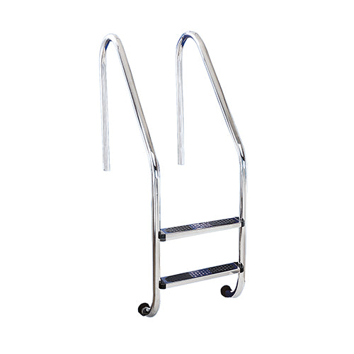 Flexinox 1.7" Stainless Steel 2 Tread Ladder with Stainless Steel Non-Slip Treads