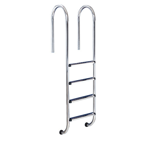Flexinox 1.7" Stainless Steel 4 Tread Wall Ladder with Stainless Steel Non-Slip Treads