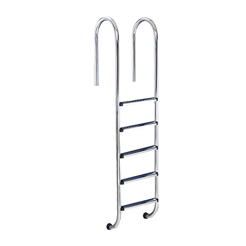 Flexinox 1.7" Stainless Steel 5 Tread Wall Ladder with Stainless Steel Non-Slip Treads
