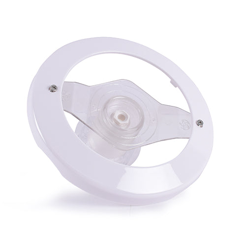 DuraVision Moonlight Front Plate + Fixing Kit, White ABS