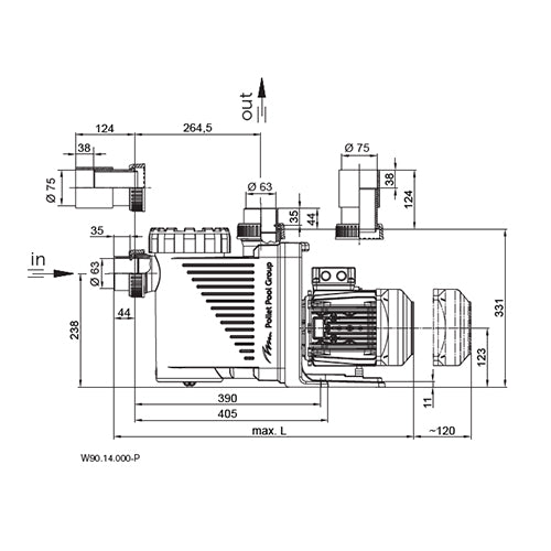 PPG Pump Deluxe 11 0.45kW 1 Phase