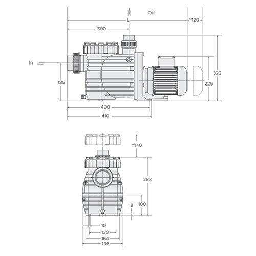 Speck Top S12 0.45kW 0.61 hp 1 Phase Pump