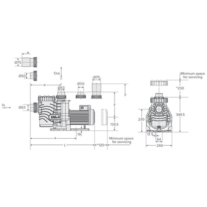 Speck EasyFit 12  0.45 kW 1 Phase Pump