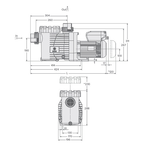 Speck Gamma Eco VS 1.10kW 1 Phase Pump