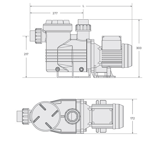 Waterco Supastream 0.50hp 1 Phase Pump