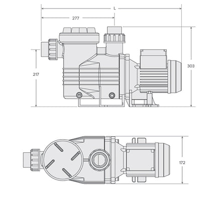 Waterco Supastream 1.50hp 1 Phase Pump