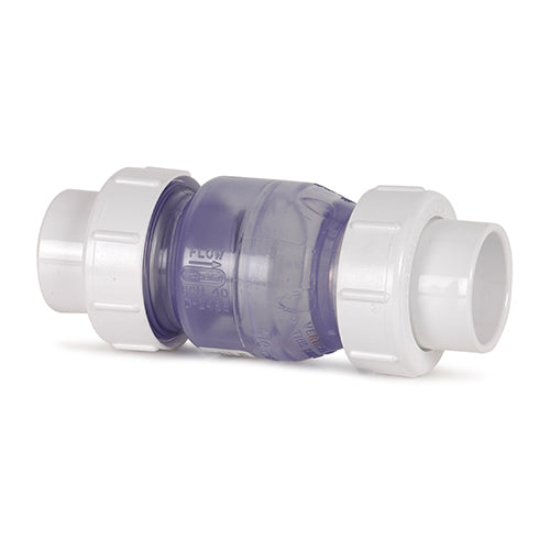 1.5" Double Union Clear Swing Check Valve - WSL
