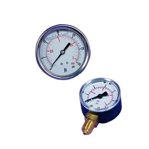 Deluxe Glycerine Filled  Side Entry Pressure Gauge Low Range 0-30psi