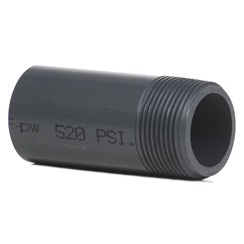 1.25" Grey PVC Nipple P/T