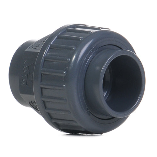 0.75" Grey PVC Socket Union P/P