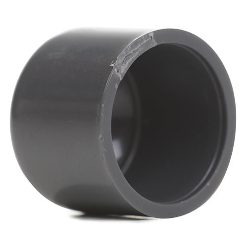 0.5" Grey PVC End Cap Plain