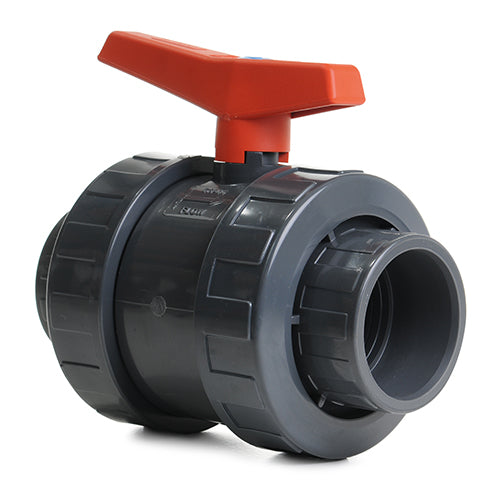 3" Grey PVC Double Union Ball Valve P/P