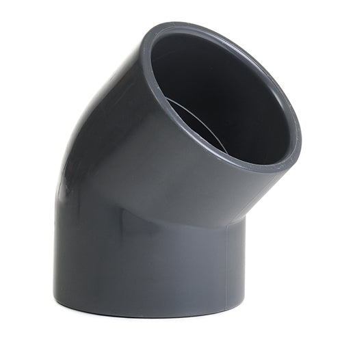 63mm Grey PVC 45 Degree Elbow P/P