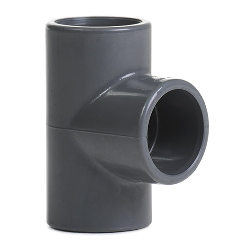 75mm Grey PVC Tee P/P/P