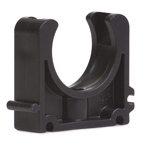 25mm Grey PVC Pipe Clip - Open