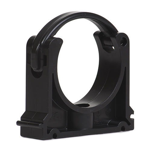 63mm Grey PVC Pipe Clip - Open