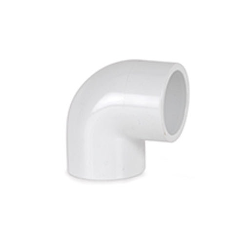 1.5" White PVC 90 Degree Elbow P/P