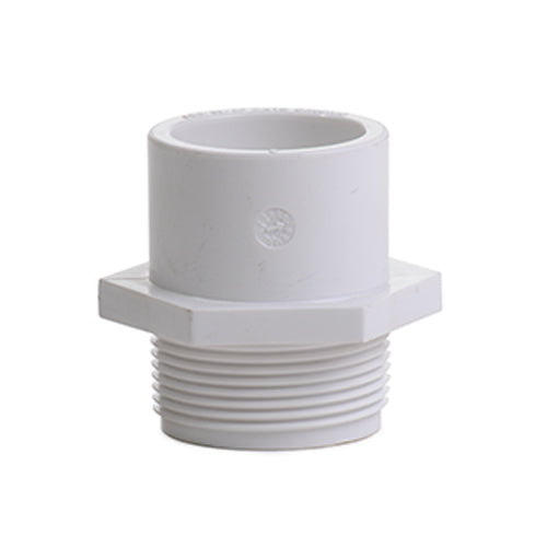 1.5" White PVC Nipple P/T - Pack of 10