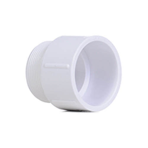 2" White PVC Socket Nipple P/T