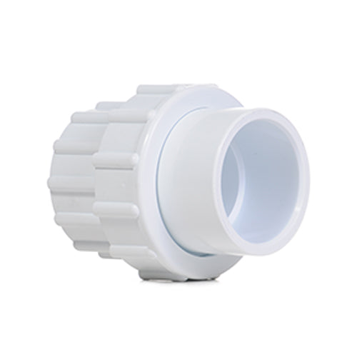 2" White PVC Socket Union P/P