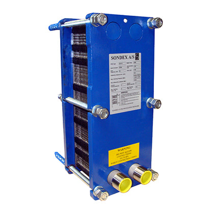 Sondex Titanium Double walled Heat Exchanger 20 plate 80kW 272,000 BTU