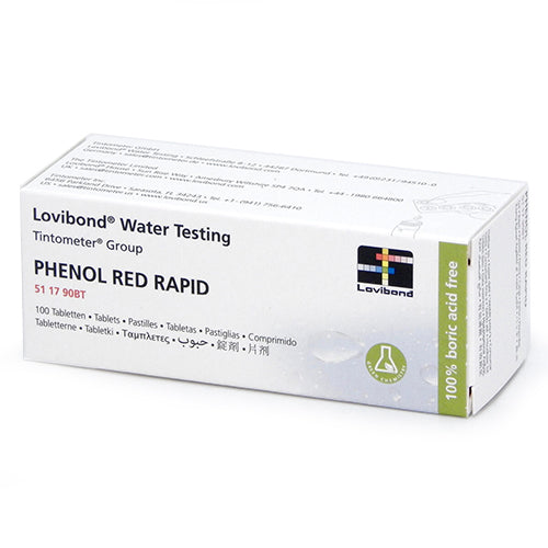 Lovibond Phenol Red Rapid (pH)Test Tablets per 100