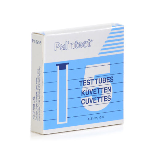 Palintest Plastic Square Test Tube 13mm, Pack of 5 - PT521/5