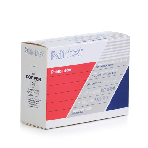 Palintest Photometer Free Chelated & Total Copper (Coppercol No.1 and 2) Reagent - For Photometer & Compatator - Pack of 250 each - AP186