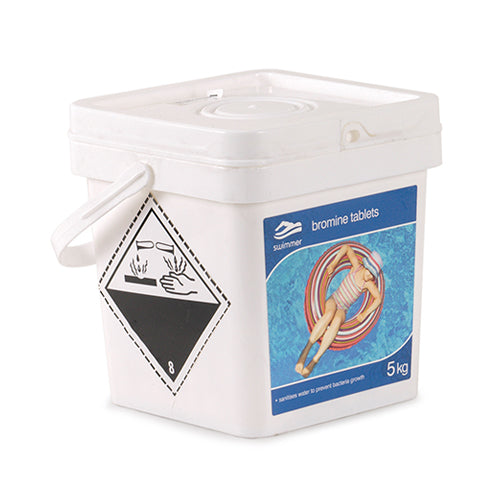 Swimmer Bromine Tablets 5kg - Pack of 4 - UN3085 Oxidising Solid, 5.1(8) III E